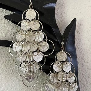 EUC Silver fancy earrings